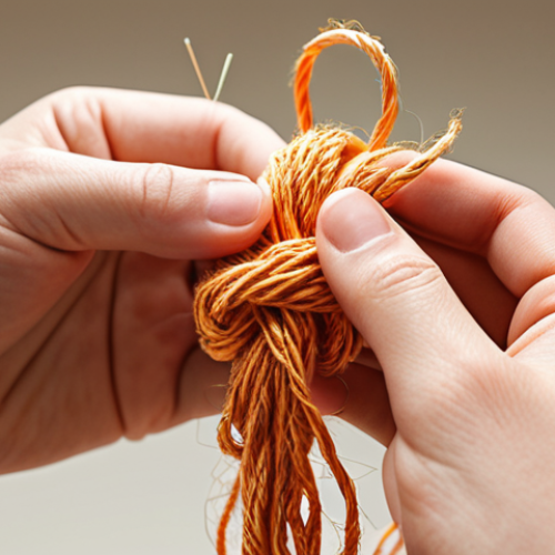 Home 8 **
A person gently untangling a knotted thread, symbolizing resolving conflict with Nonviolent Communication (NVC). Focus on hands and the delicate thread, with a soft, warm color palette. Keywords: NVC, communication, empathy, resolution, understanding.
**